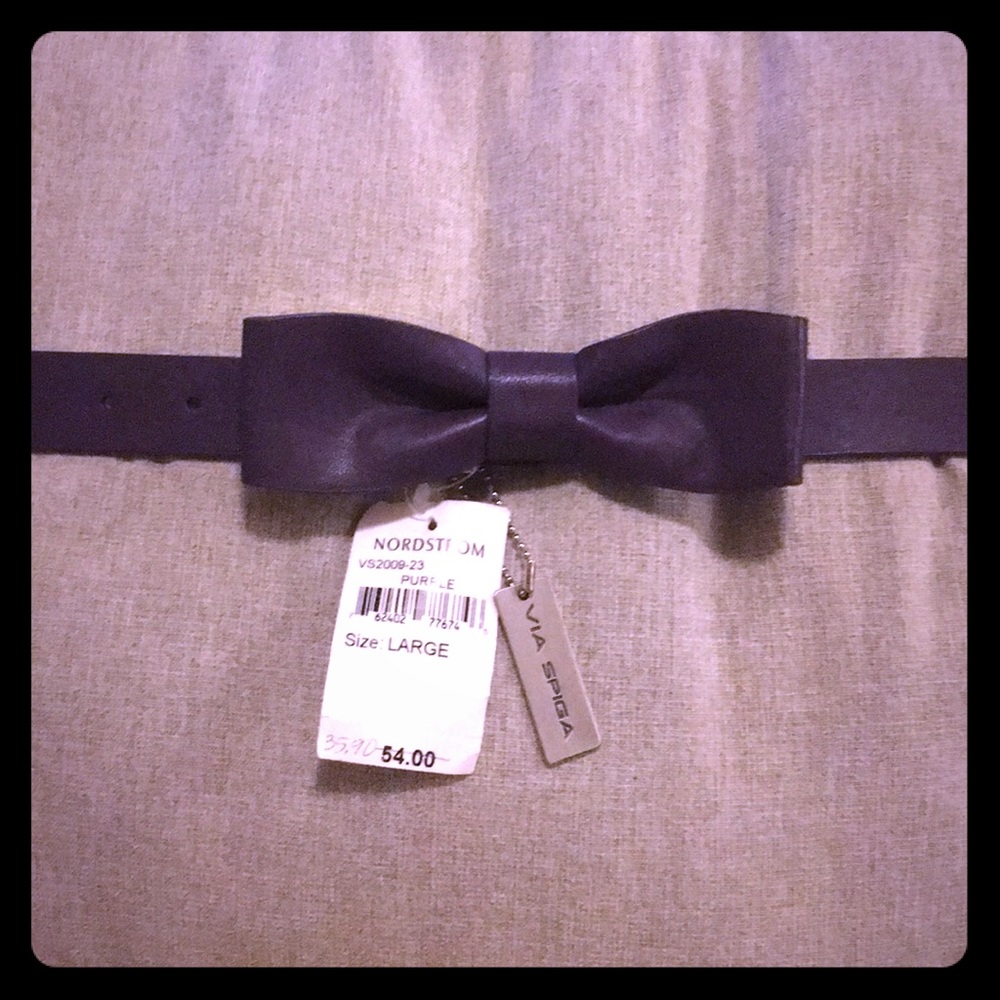 Purple bow belt
